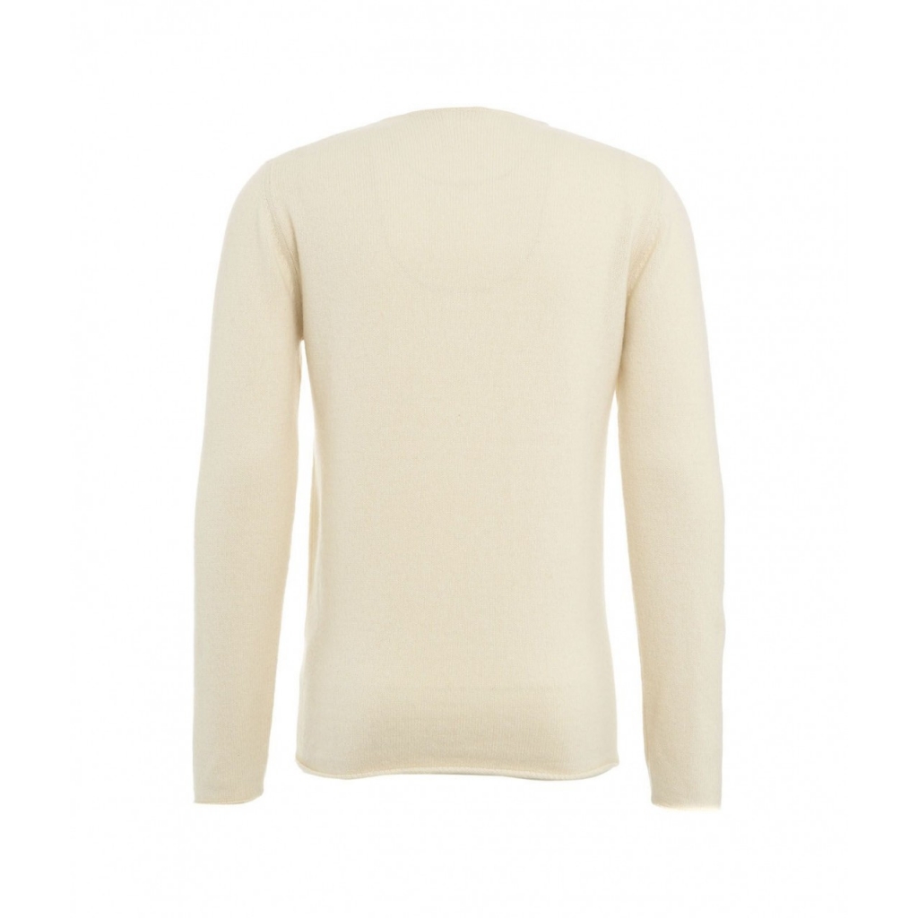 Maglia in upcycled cashmere crema