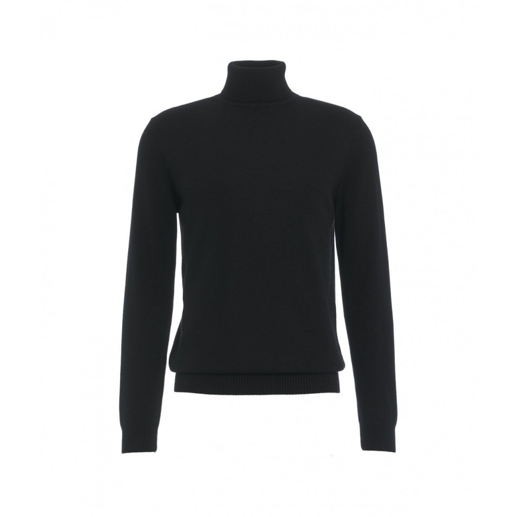 Maglia dolcevita in cashmere nero