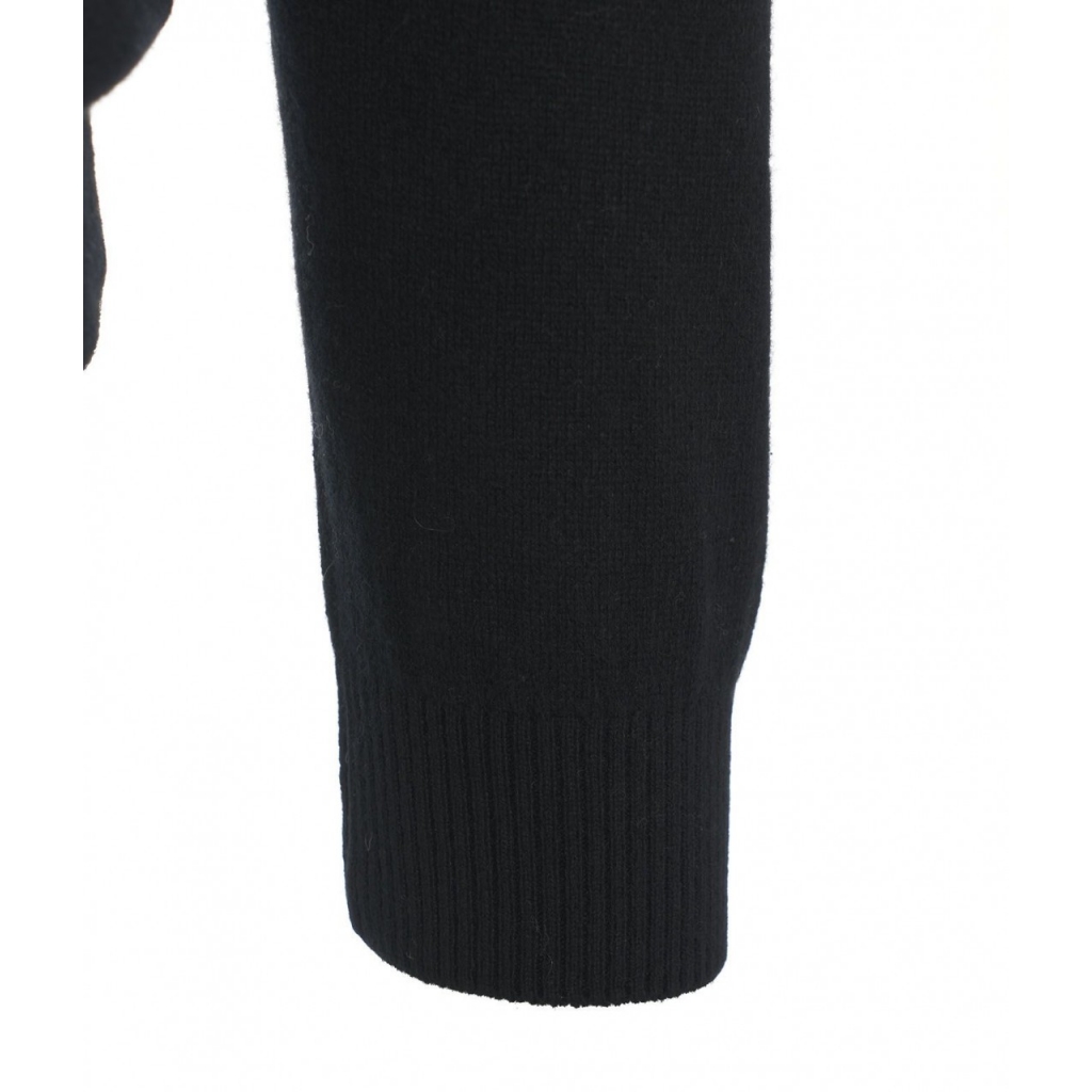 Maglia dolcevita in cashmere nero
