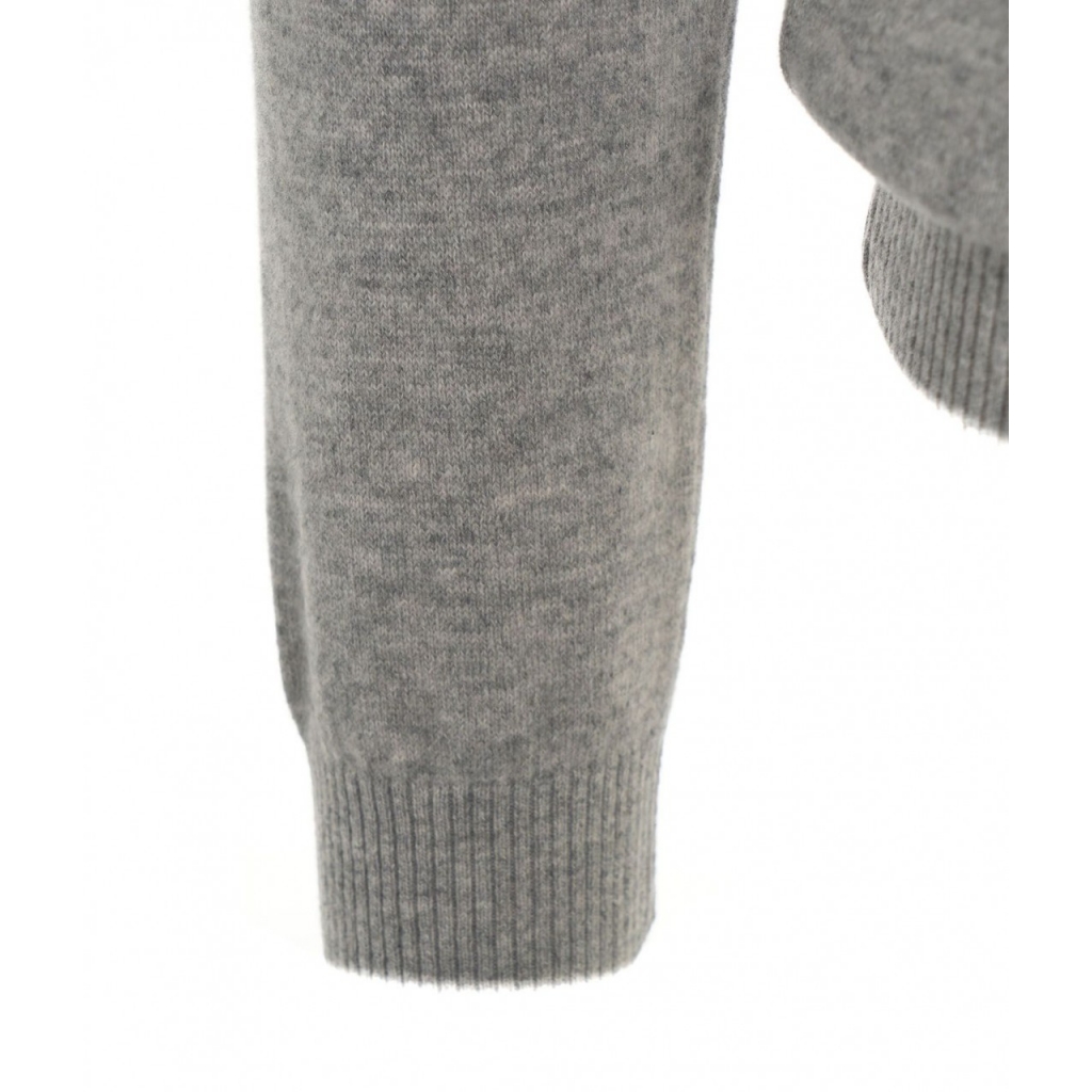 Maglia dolcevita in cashmere grigio