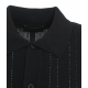 Cardigan a maglia in lana merino nero