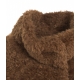 Cappotto in eco-pelliccia marrone