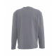 Maglietta a maniche lunghe con ricamo logo grigio