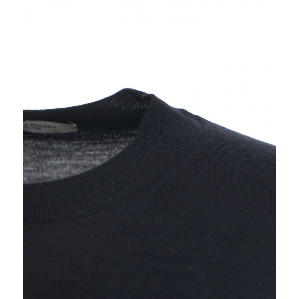 Maglia Extralight Knit con scollo rotondo blu scuro