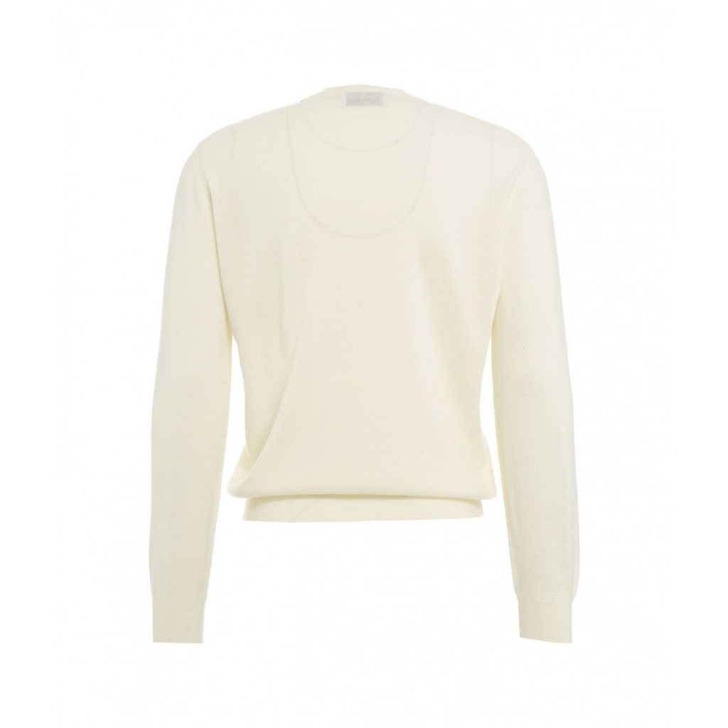 Maglione in misto merino crema