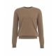 Maglione in misto merino marrone chiaro