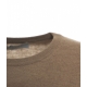 Maglione in misto merino marrone chiaro
