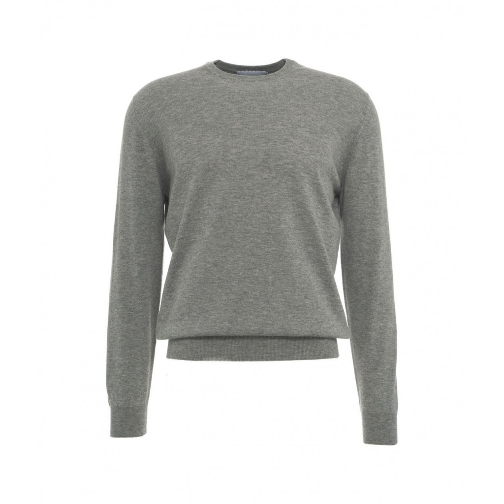 Maglione in misto merino grigio