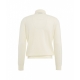 Maglia in misto merino crema