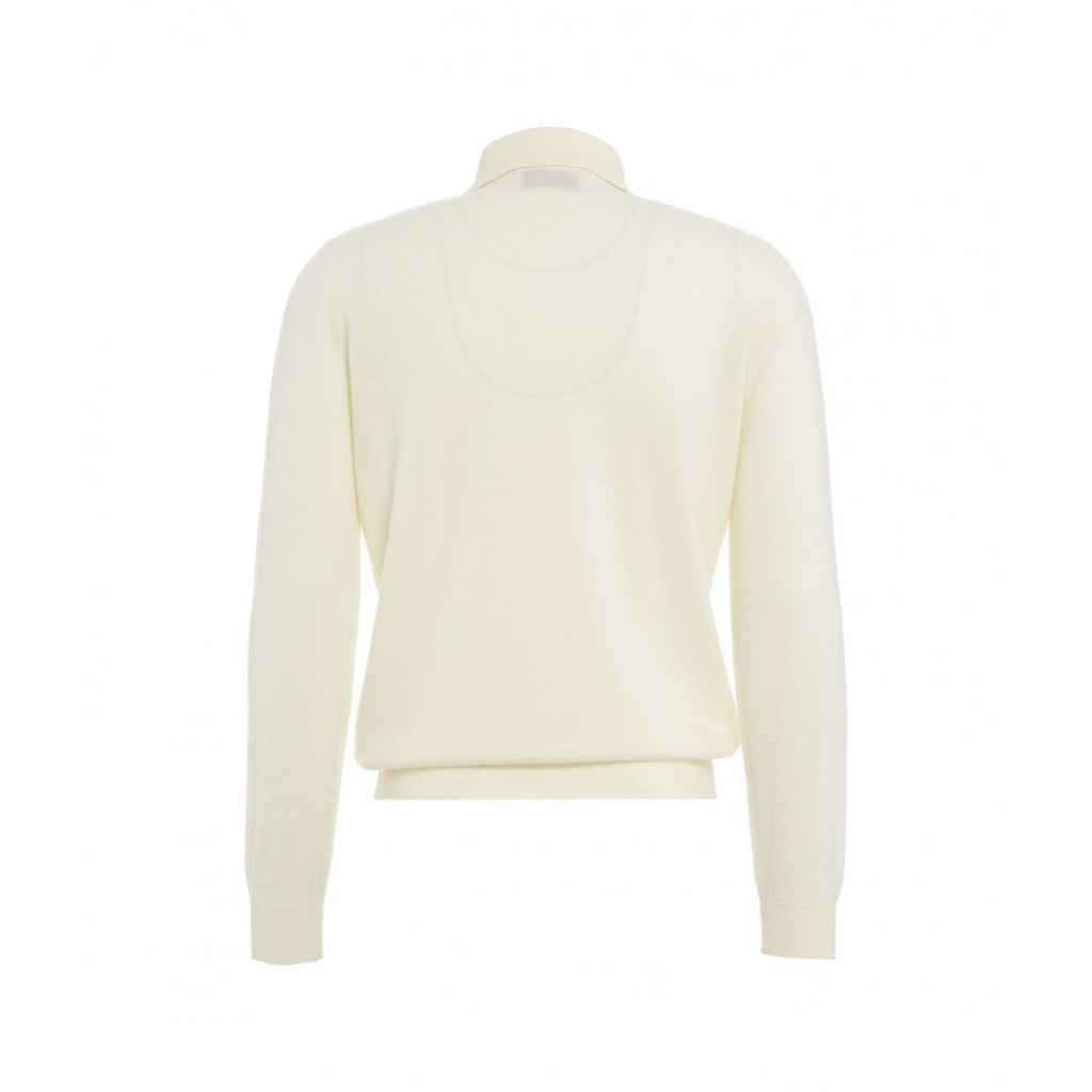 Maglia in misto merino crema