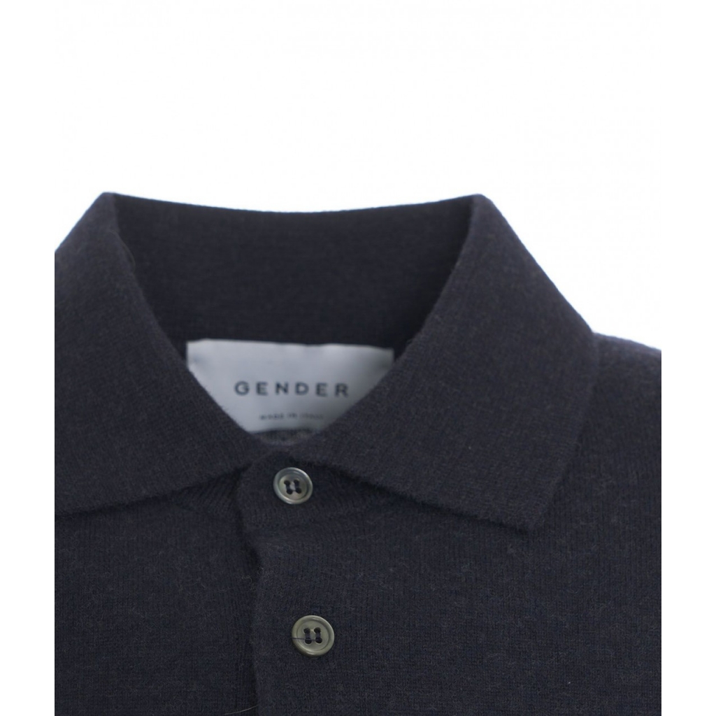 Maglia in misto merino blu scuro