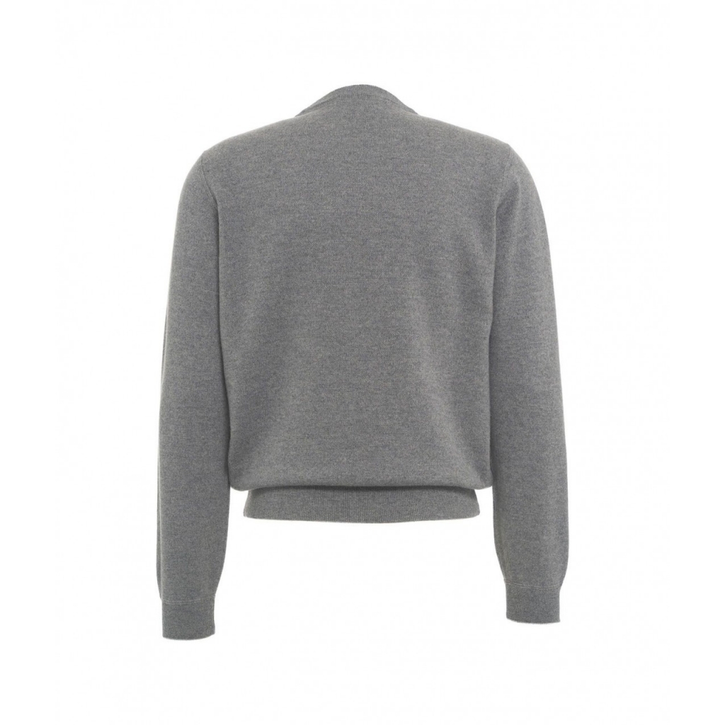Maglia in misto merino grigio