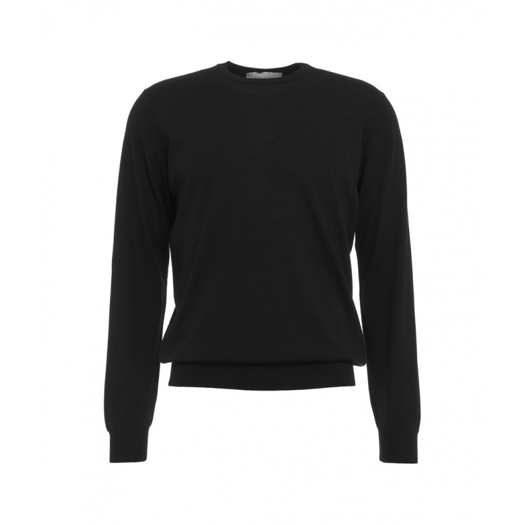 Maglia leggera in lana merino nero