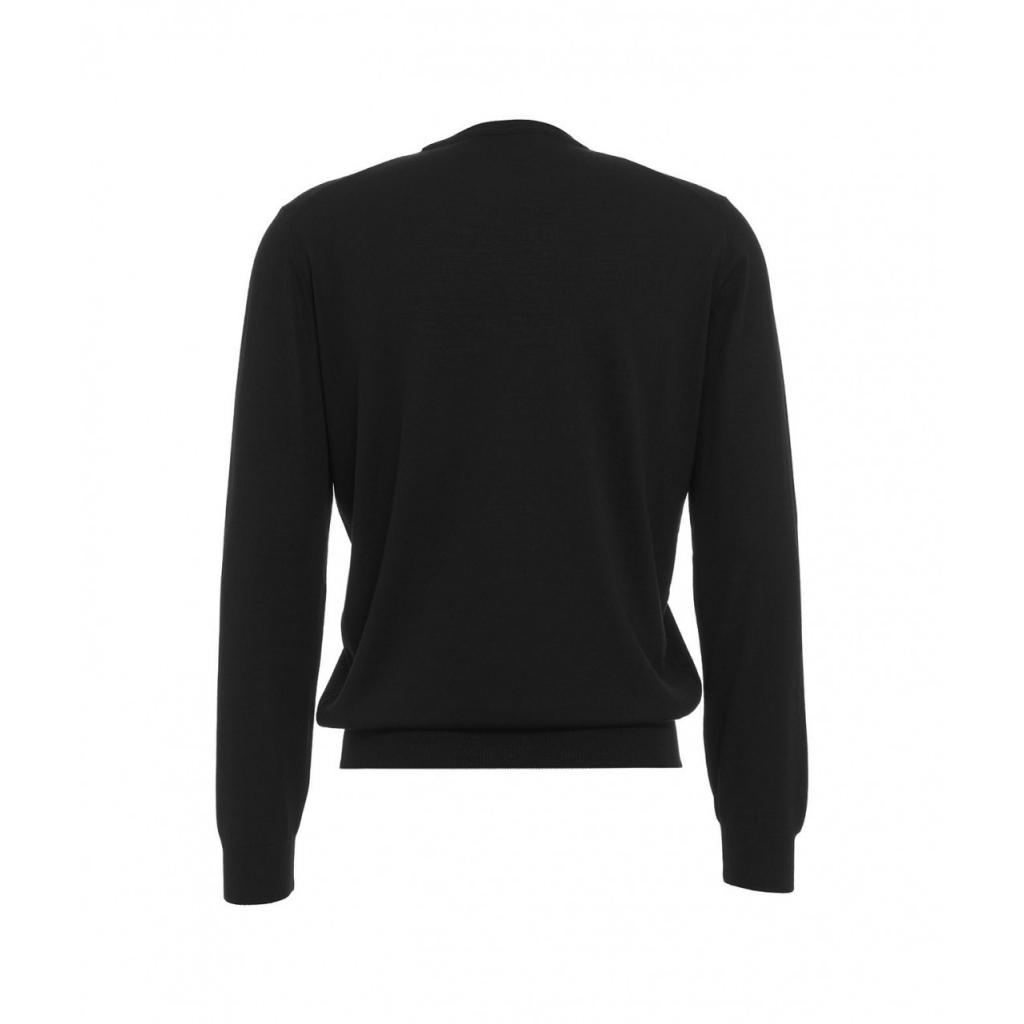 Maglia leggera in lana merino nero