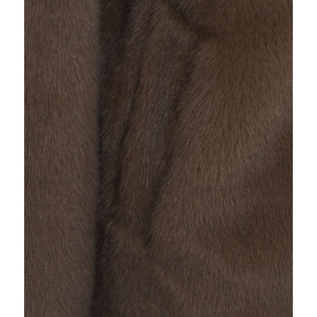 Cappotto in pelliccia sintetica marrone