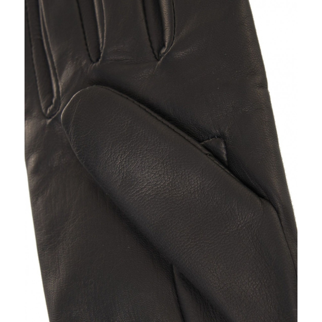 Guanti in pelle nappa nero