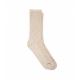 Lange Socken in Baumwollgemisch Beige