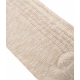 Lange Socken in Baumwollgemisch Beige