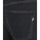 Jeans Francine wide leg in denim stretch nero