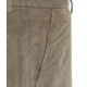 Pantaloni di velluto a coste in misto modal tortora