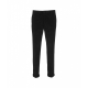 Pantaloni di velluto a coste in misto modal nero