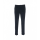 Pantaloni di velluto a coste in misto modal blu scuro