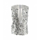 Top in paillettes Nunzia argento