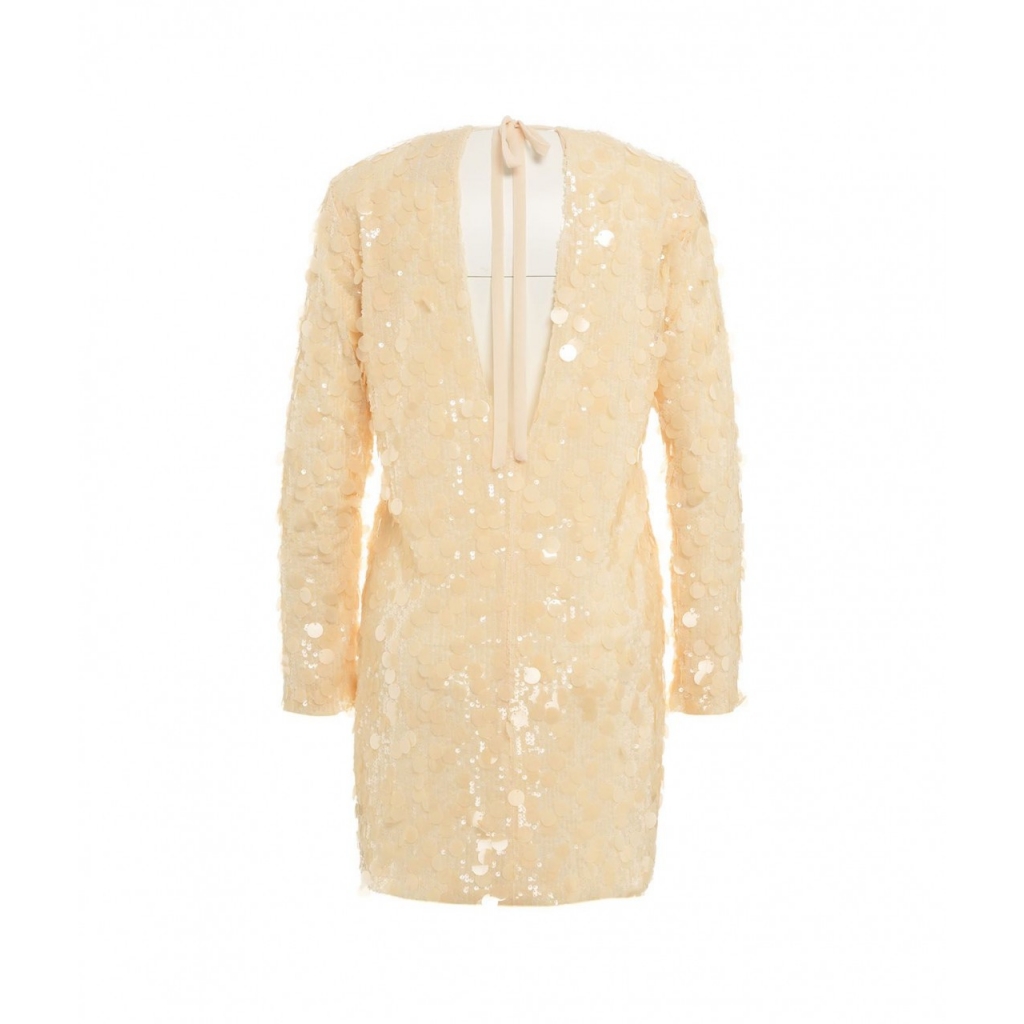 Abito in paillettes Archie panna