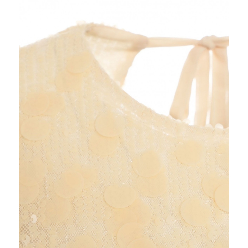 Abito in paillettes Archie panna