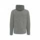 Cardigan Luwallace in merino grigio chiaro