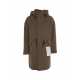 Outdoor cappotto con cappuccio marrone
