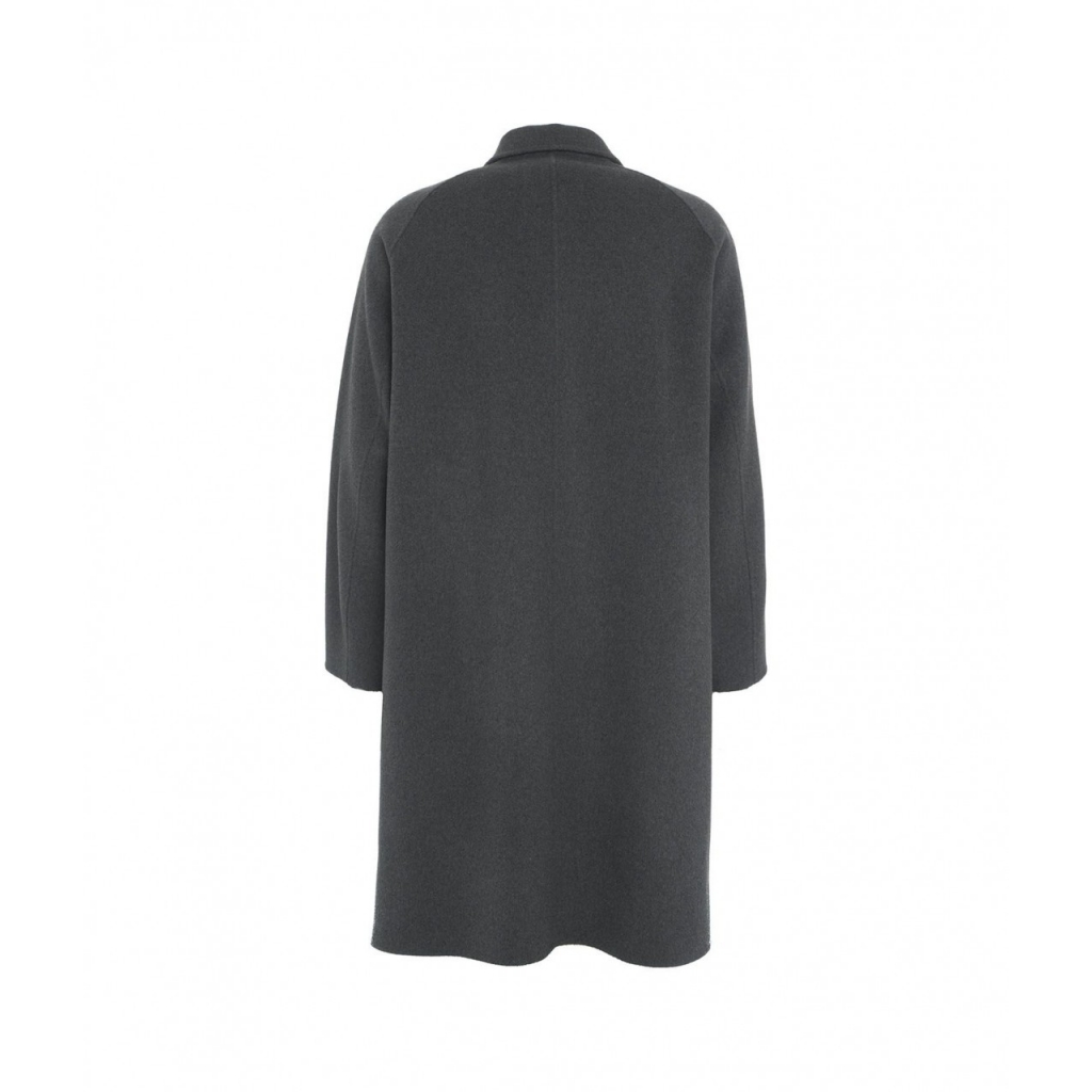 Cappotto Outdoor in lana grigio scuro