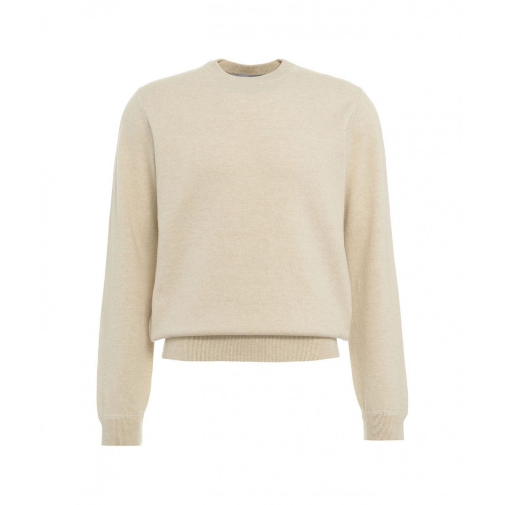 Maglia in misto merino crema