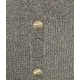 Gonna longuette in maglia di misto viscosa e lurex grigio chiaro