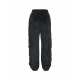 Pantalone cargo in velluto nero