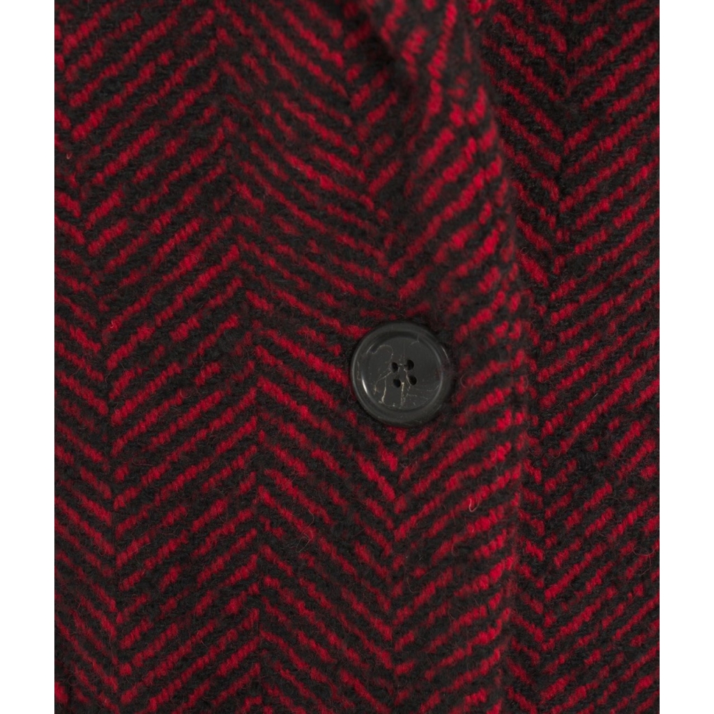 Blazer oversize in tweed rosso