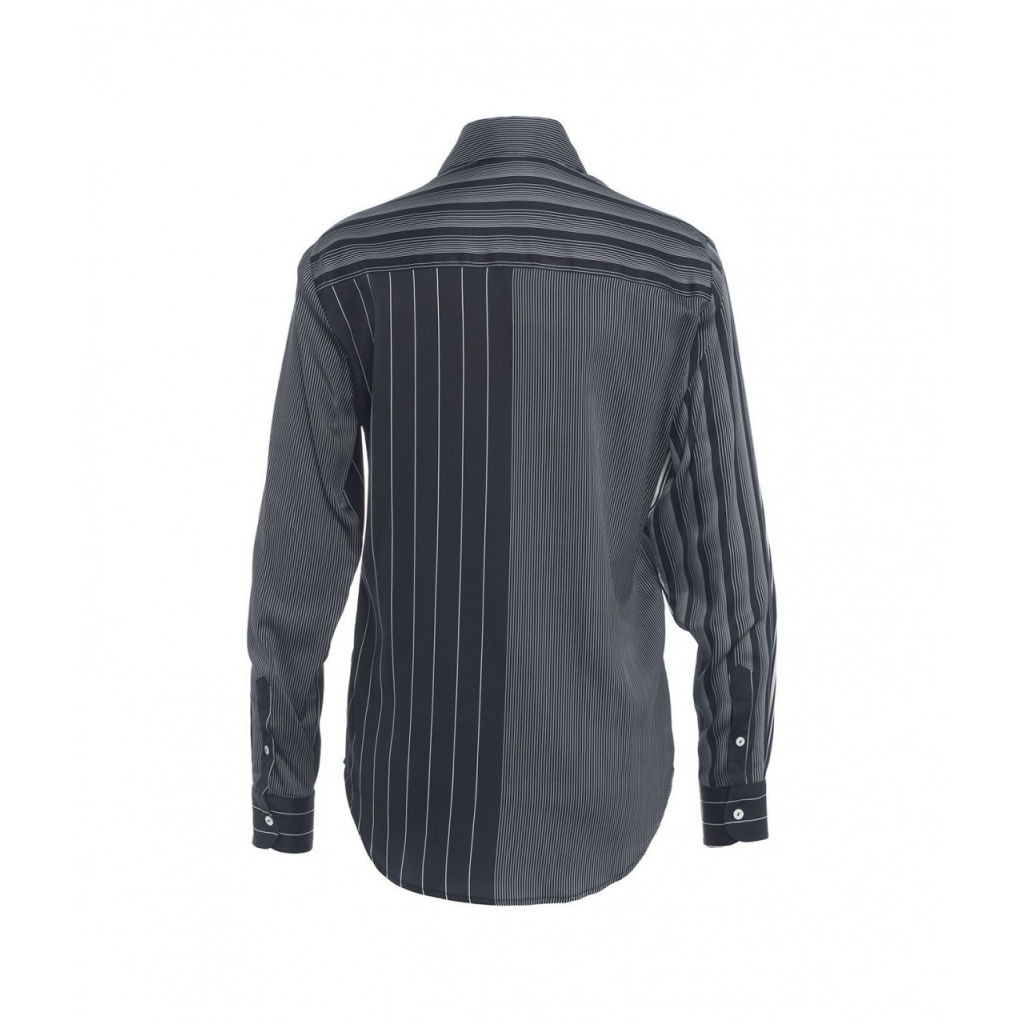 Camicia a righe blu scuro