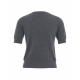 Set Cardigan e t-shirt in lana grigio scuro