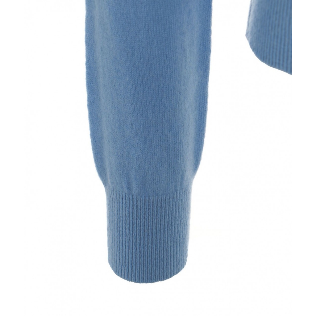 Set Cardigan e t-shirt in lana azzurro