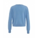 Set Cardigan e t-shirt in lana azzurro