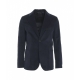 Blazer in velluto a coste sottili blu scuro