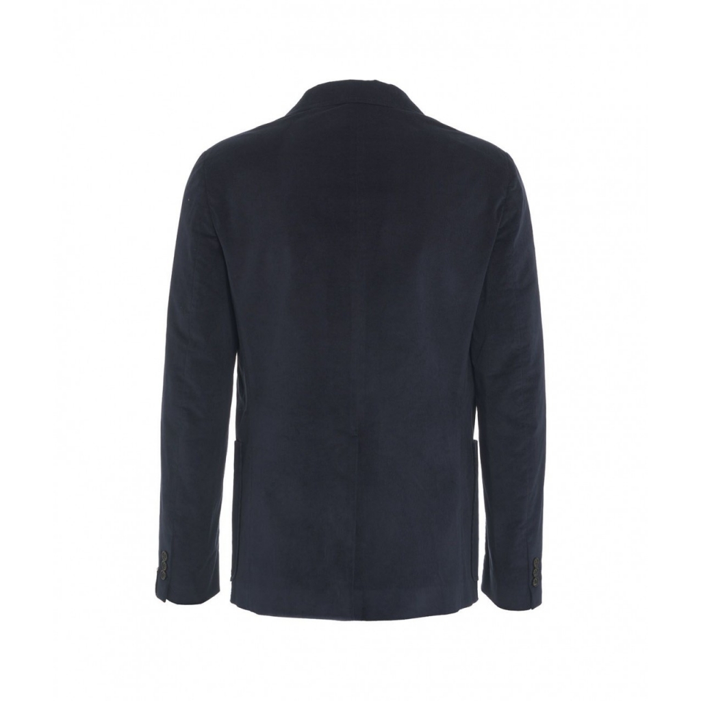 Blazer in velluto a coste sottili blu scuro