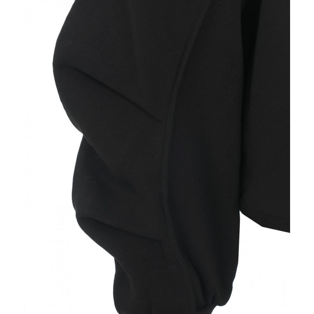 Felpa con cappuccio e zip nero