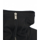 Felpa con cappuccio e zip nero