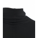 Maglia con collo alto in viscosa nero