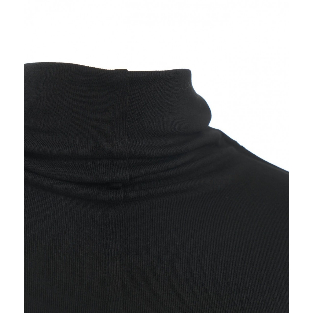 Maglia con collo alto in viscosa nero