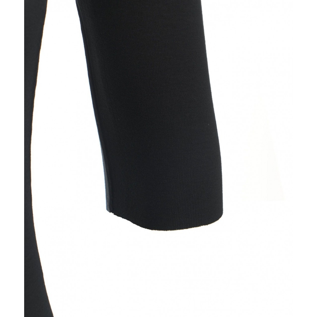 Maglia con collo alto in viscosa nero