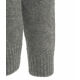 Cardigan lavorato a maglia in misto alpaca con collo alto grigio