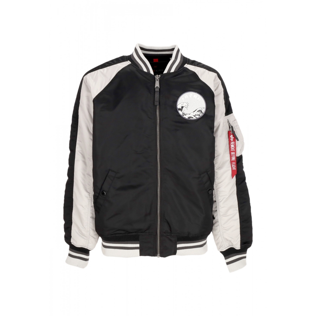 giubbotto bomber uomo japan warrior souvenir jacket BLACK