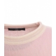 Maglione in merino e cashmere rosa chiaro